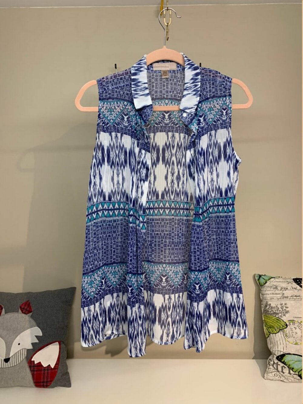Cristina B Open Blouse Size Small